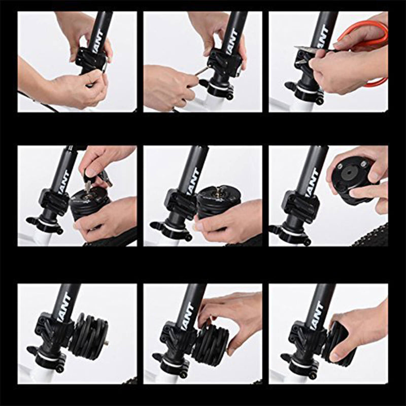 Load image into Gallery viewer, ROCKBROS Folding Bike Lock Anti-theft Alloy Lock with Mounting Bracket
