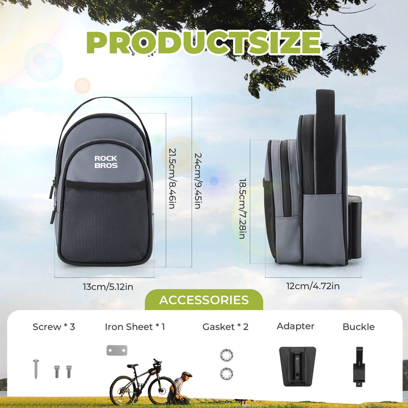 Load image into Gallery viewer, ROCKBROS Bike Handlebar Bag 1.8L For Folding Bike
