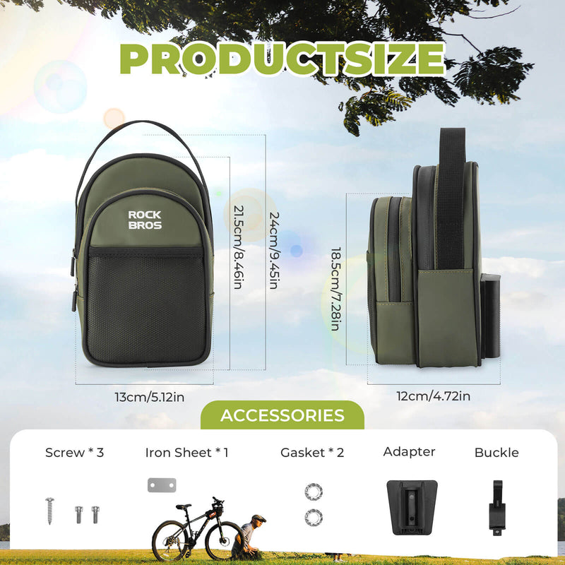 Load image into Gallery viewer, ROCKBROS Bike Handlebar Bag 1.8L For Folding Bike
