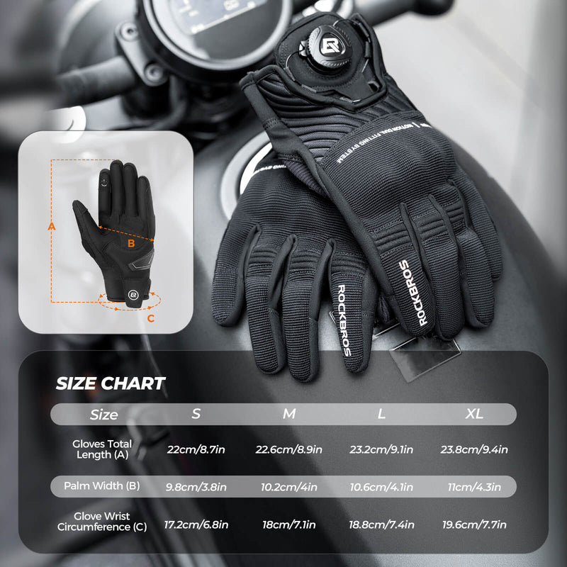 Load image into Gallery viewer, ROCKBROS Full Finger Cycling Gloves Touchscreen Breathable Flexible Padded
