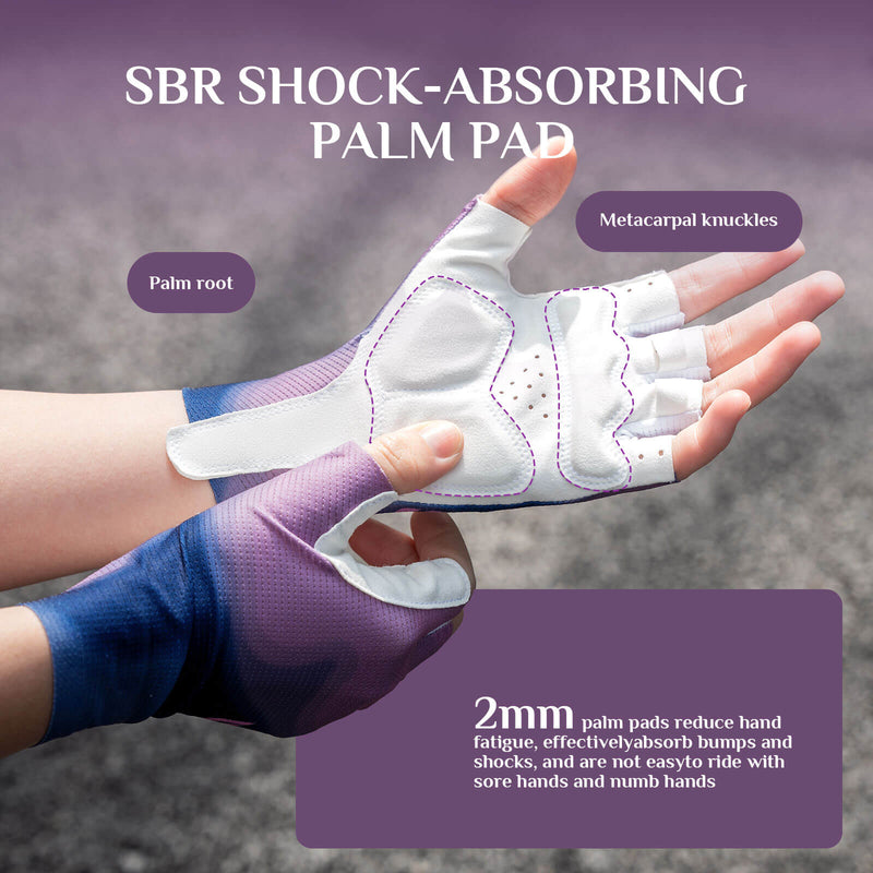 Load image into Gallery viewer, ROCKBROS Half-Finger Women Cycling Gloves Shock-Absorbing
