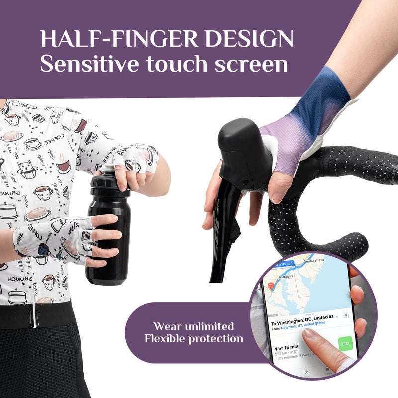 Load image into Gallery viewer, ROCKBROS Half-Finger Women Cycling Gloves Shock-Absorbing
