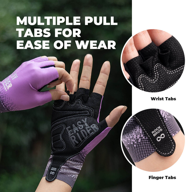 Load image into Gallery viewer, ROCKBROS Half-Finger Women Cycling Gloves Summer Gradient
