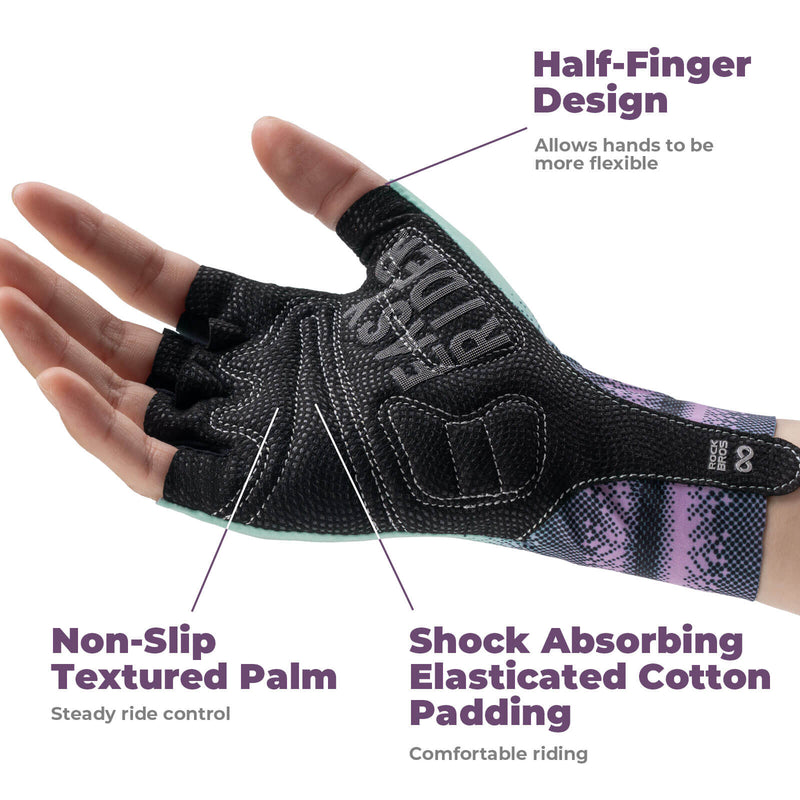 Load image into Gallery viewer, ROCKBROS Half-Finger Women Cycling Gloves Summer Gradient
