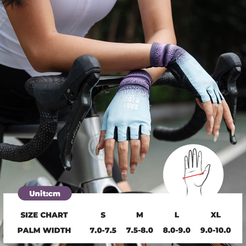 Load image into Gallery viewer, ROCKBROS Half-Finger Women Cycling Gloves Summer Gradient
