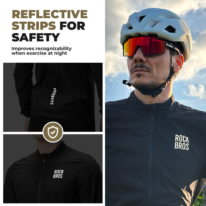 Load image into Gallery viewer, ROCKBROS Long-Seeved Cycling Windbreaker Jacket Foldable
