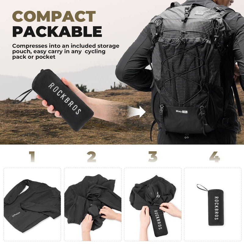 Load image into Gallery viewer, ROCKBROS Long-Seeved Cycling Windbreaker Jacket Foldable
