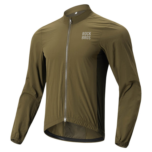 ROCKBROS Long-Seeved Cycling Windbreaker Jacket Foldable