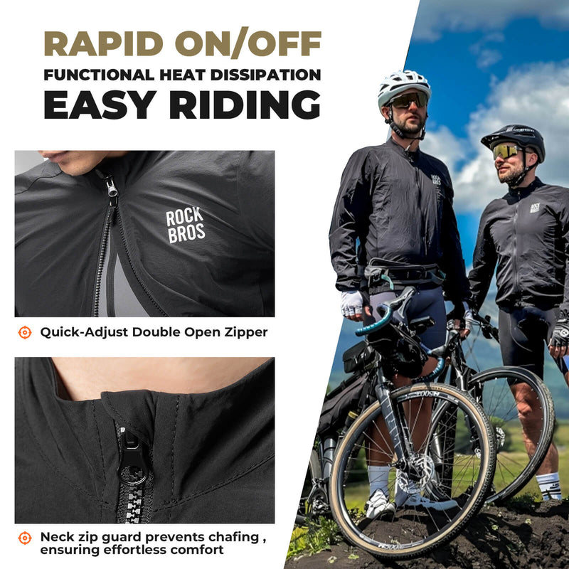 Load image into Gallery viewer, ROCKBROS Long-Seeved Cycling Windbreaker Jacket Foldable
