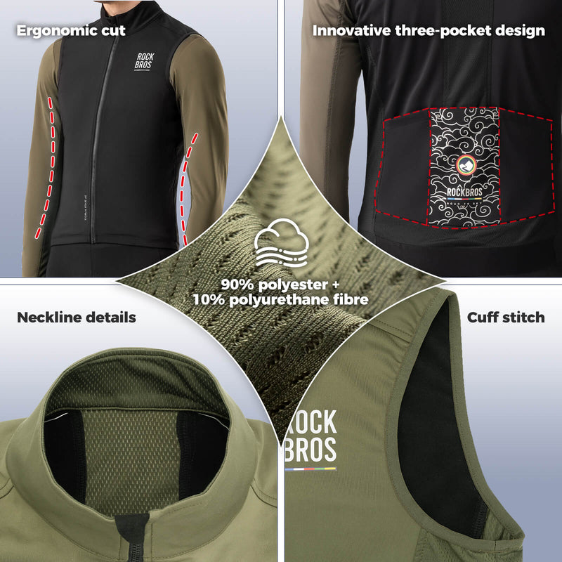 Load image into Gallery viewer, Men¡¯s Cycling Vest - Windproof for Spring &amp; Autumn
