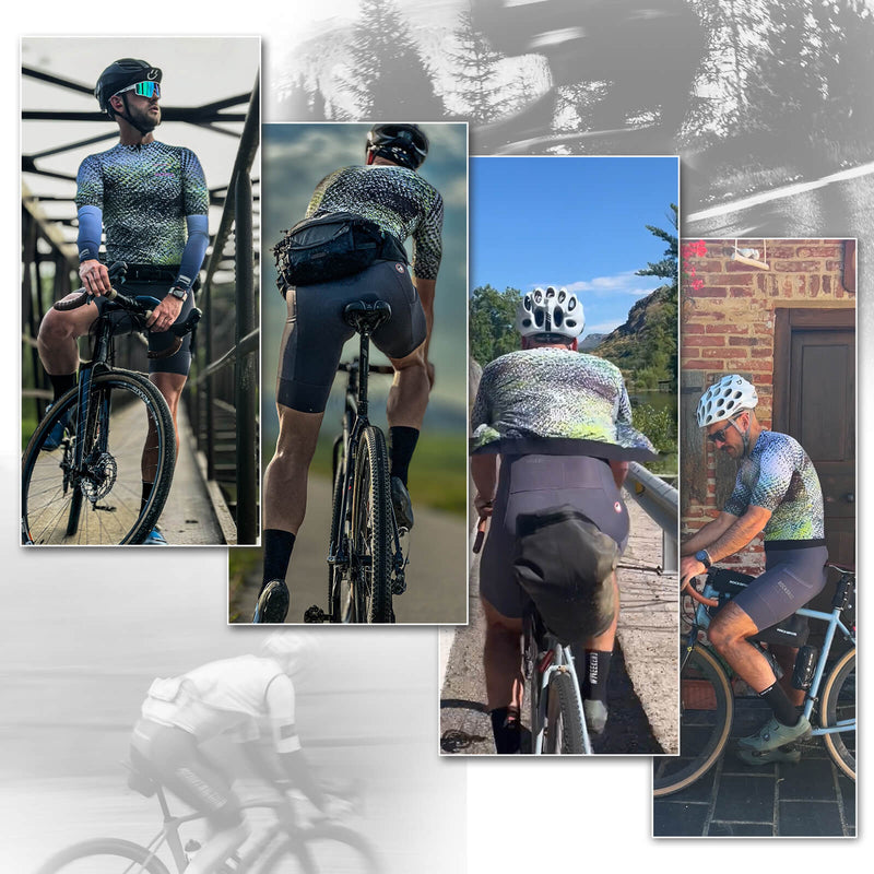 Load image into Gallery viewer, ROCKBROS Men's Short-Sleeve Camouflage Reflective Cycling Jersey
