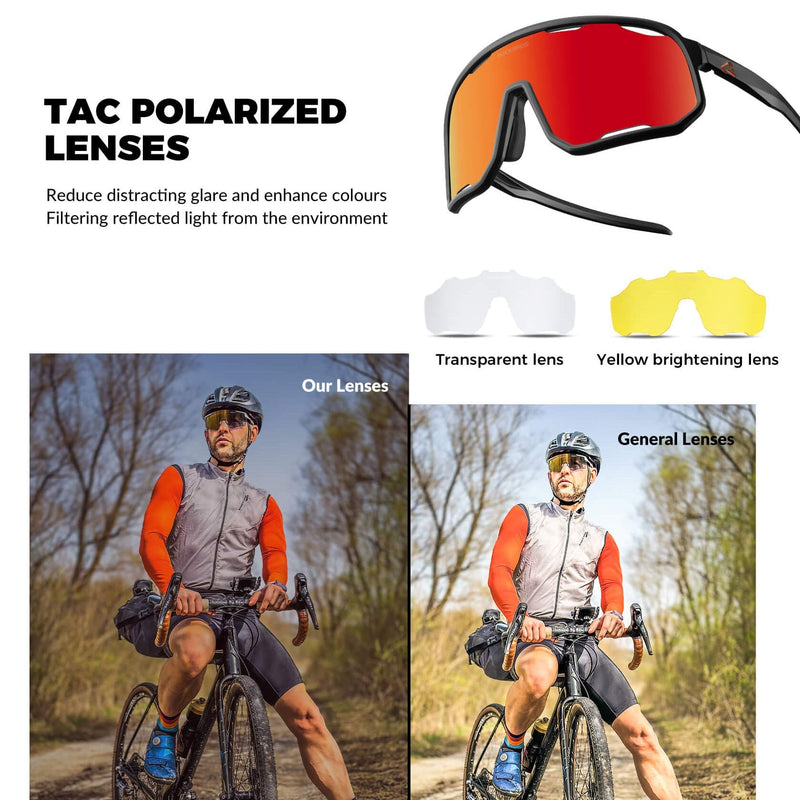 Load image into Gallery viewer, Transparent Windproof Polarized Cycling Glasses
