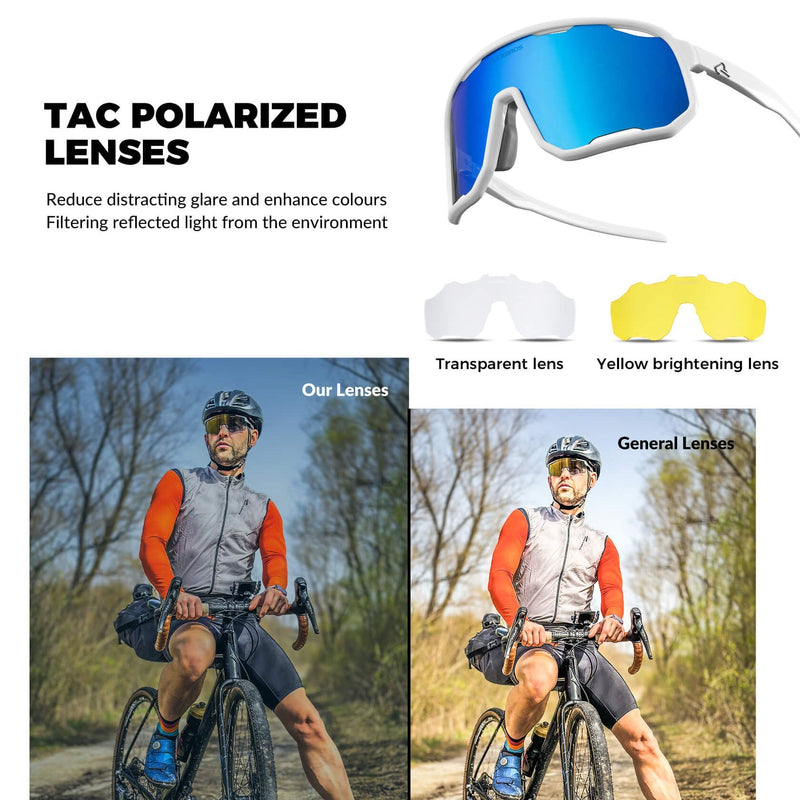 Load image into Gallery viewer, Transparent Windproof Polarized Cycling Glasses
