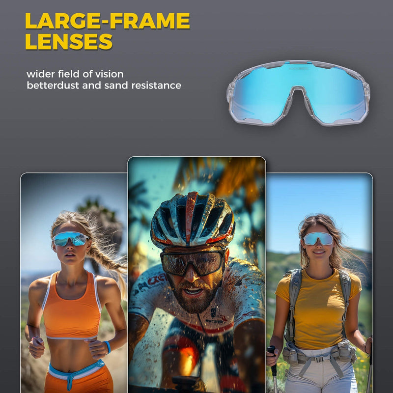 Load image into Gallery viewer, Transparent Windproof Polarized Cycling Glasses
