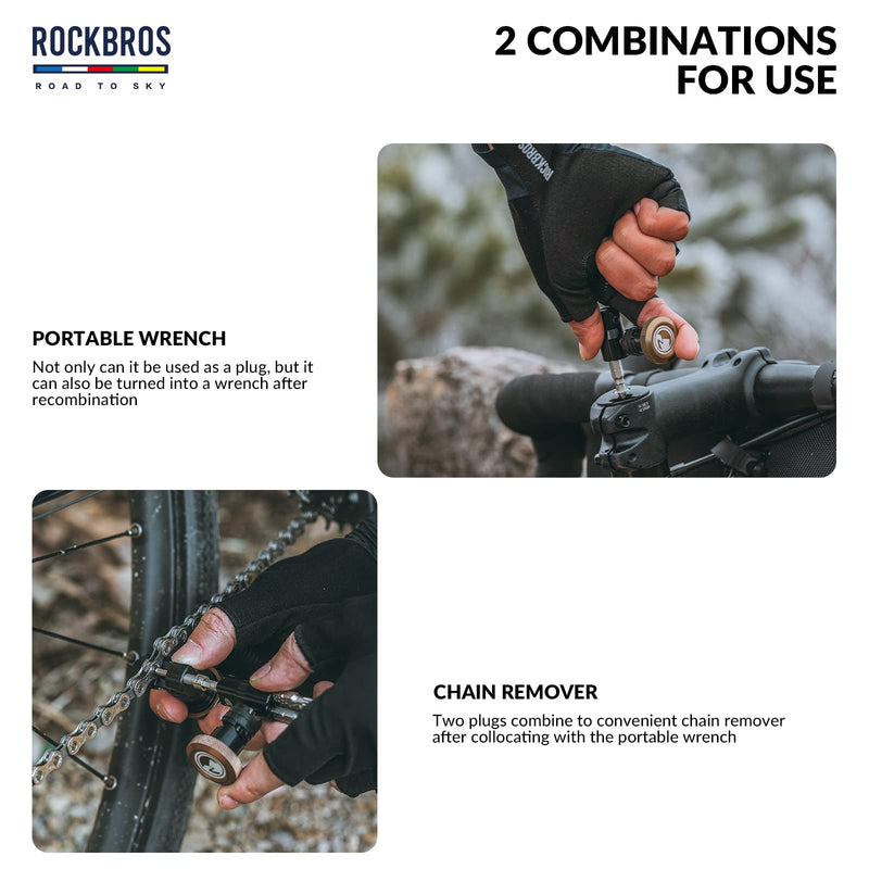 Load image into Gallery viewer, ROCKBROS Handlebar Tool Kit -Road to Sky VIAK Co-Branded Bar End
