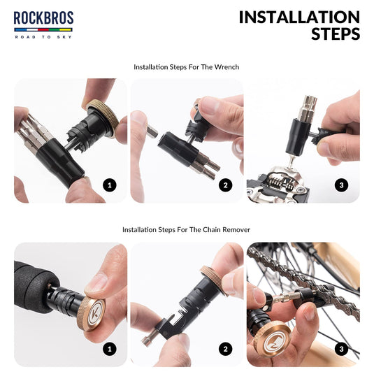 ROCKBROS Handlebar Tool Kit -Road to Sky VIAK Co-Branded Bar End