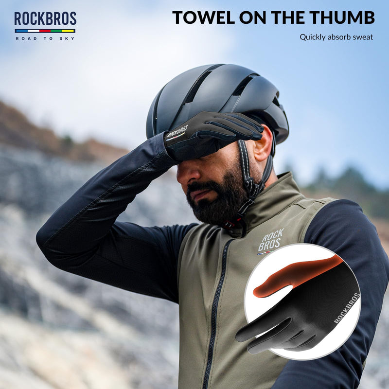 Load image into Gallery viewer, ROCKBROS Road-to-Sky Spring Summer Cycling Gloves Full Finger Touch Screen
