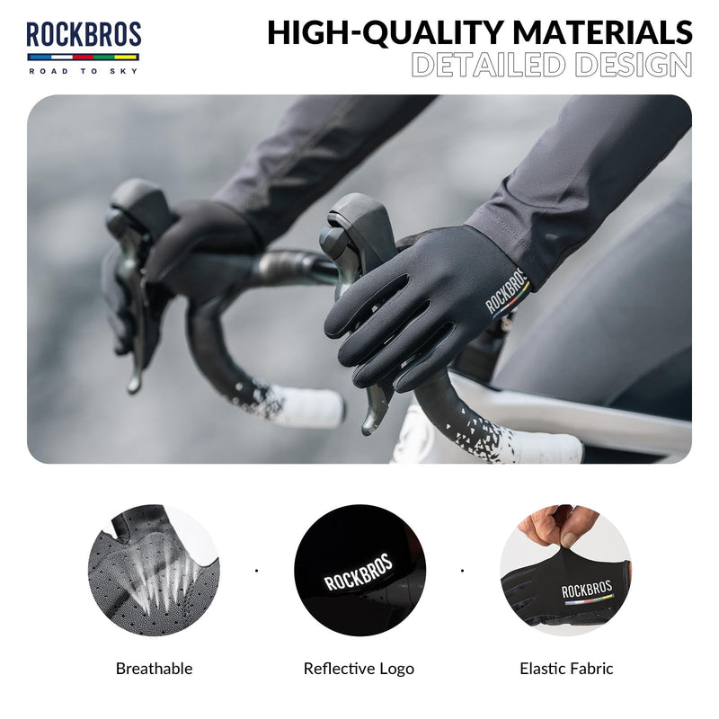 Load image into Gallery viewer, ROCKBROS Road-to-Sky Spring Summer Cycling Gloves Full Finger Touch Screen
