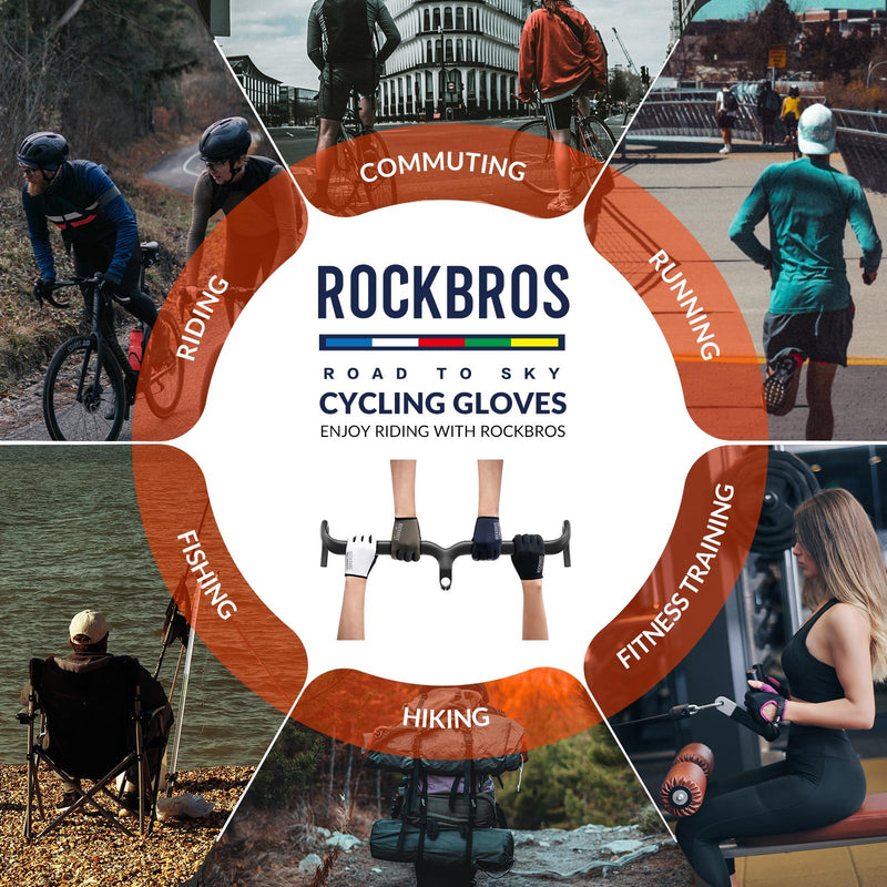 Load image into Gallery viewer, ROCKBROS Road-to-Sky Spring Summer Cycling Gloves Full Finger Touch Screen
