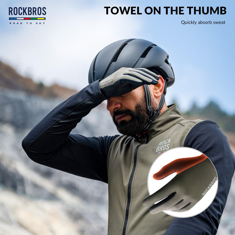 Load image into Gallery viewer, ROCKBROS Road-to-Sky Spring Summer Cycling Gloves Full Finger Touch Screen
