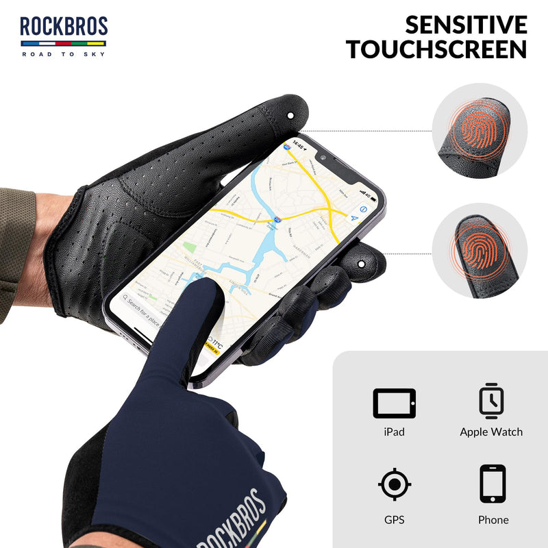 Load image into Gallery viewer, ROCKBROS Road-to-Sky Spring Summer Cycling Gloves Full Finger Touch Screen
