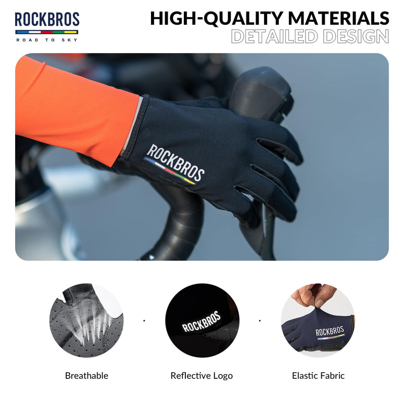 Load image into Gallery viewer, ROCKBROS Road-to-Sky Spring Summer Cycling Gloves Full Finger Touch Screen
