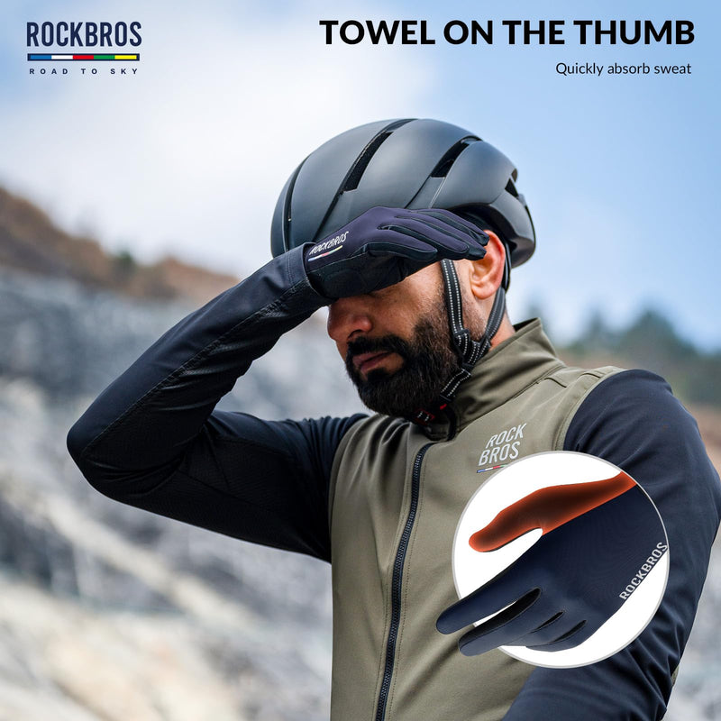 Load image into Gallery viewer, ROCKBROS Road-to-Sky Spring Summer Cycling Gloves Full Finger Touch Screen
