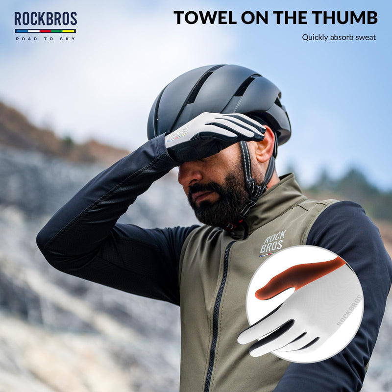 Load image into Gallery viewer, ROCKBROS Road-to-Sky Spring Summer Cycling Gloves Full Finger Touch Screen
