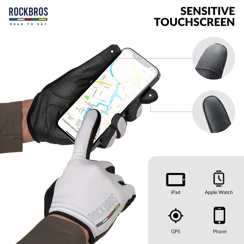 Load image into Gallery viewer, ROCKBROS Road-to-Sky Spring Summer Cycling Gloves Full Finger Touch Screen
