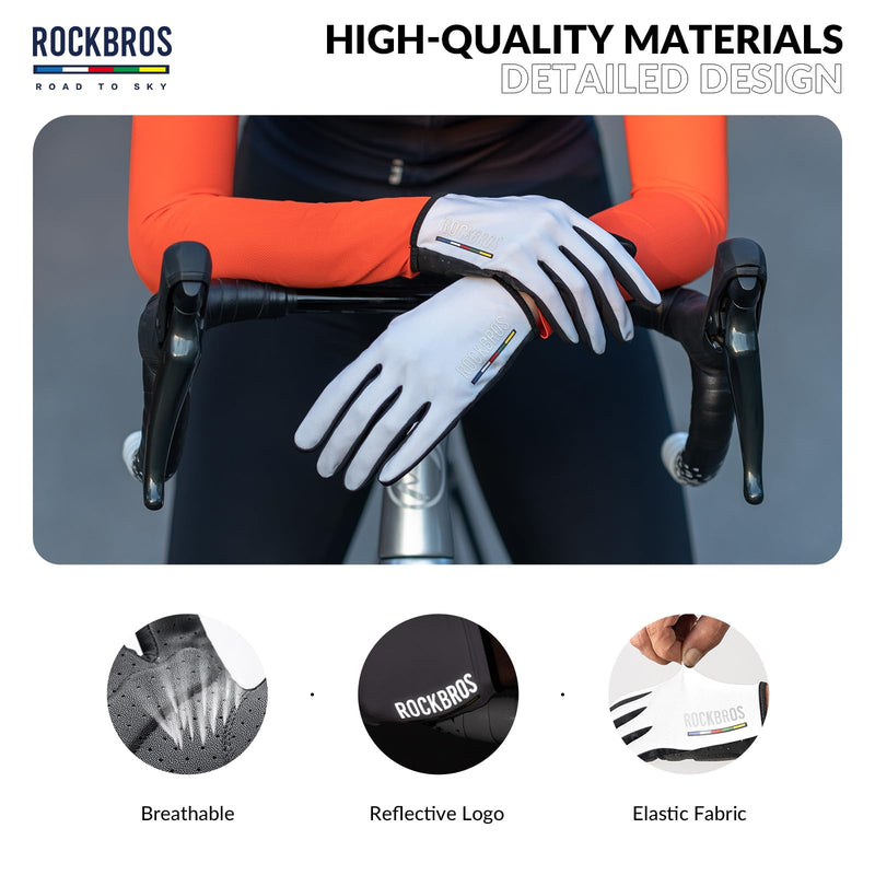 Load image into Gallery viewer, ROCKBROS Road-to-Sky Spring Summer Cycling Gloves Full Finger Touch Screen
