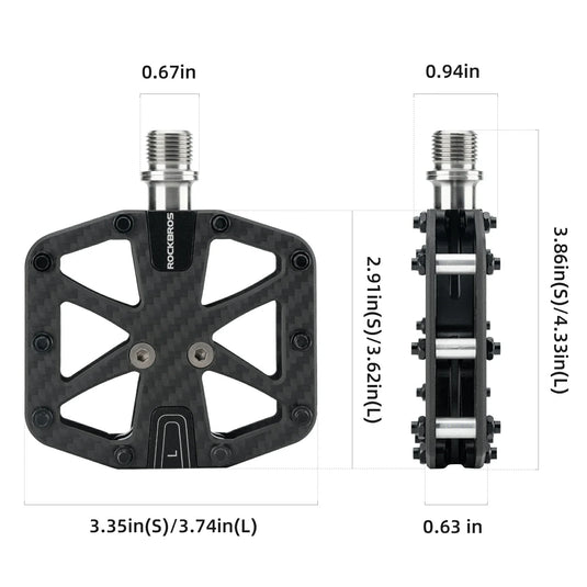 Wide Flat Pedals
