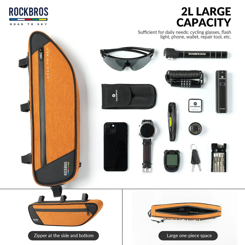 Load image into Gallery viewer, ROCKBROS Bike Triangle Bag-Road to sky
