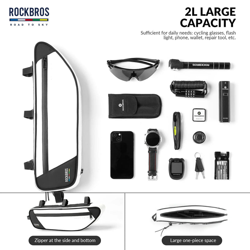 Load image into Gallery viewer, ROCKBROS Bike Triangle Bag-Road to sky
