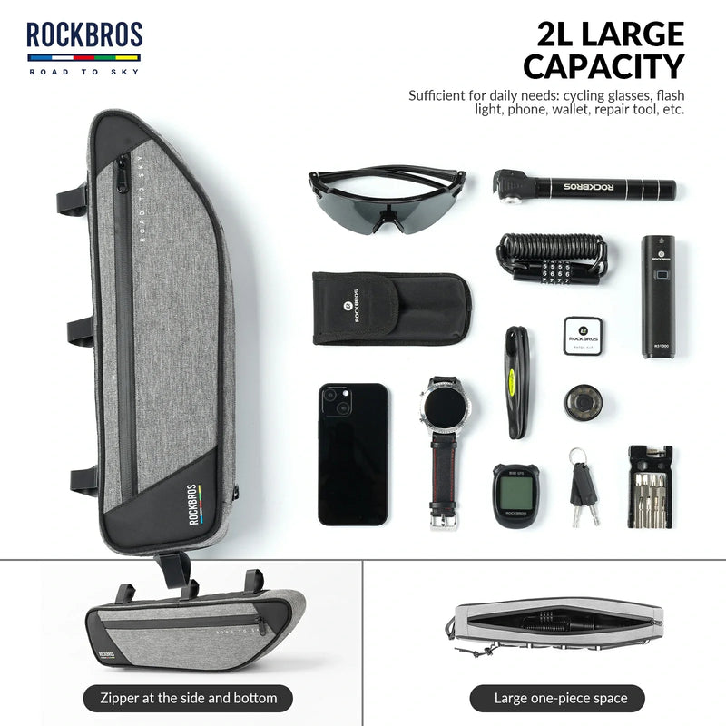 Load image into Gallery viewer, ROCKBROS Bike Triangle Bag-Road to sky
