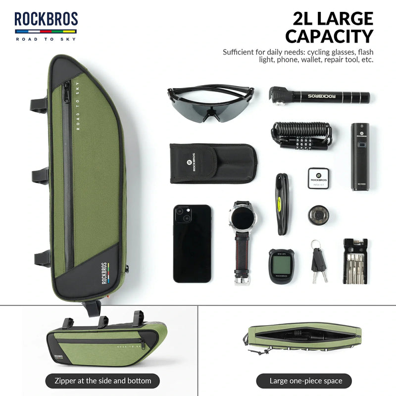 Load image into Gallery viewer, ROCKBROS Bike Triangle Bag-Road to sky
