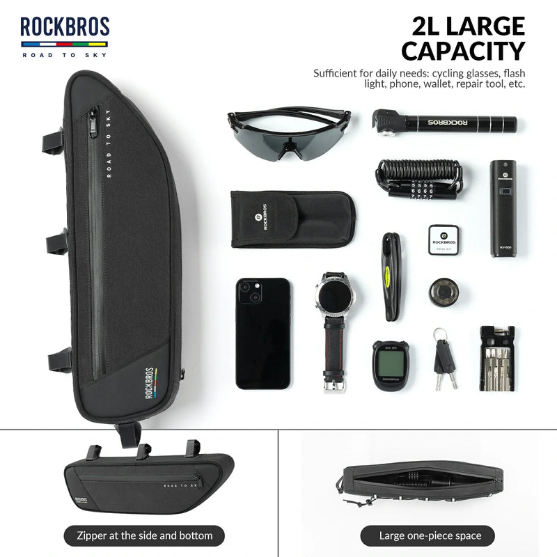 Load image into Gallery viewer, ROCKBROS Bike Triangle Bag-Road to sky

