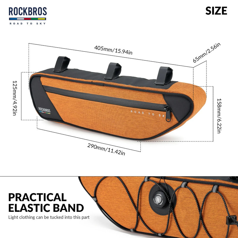 Load image into Gallery viewer, ROCKBROS Bike Triangle Bag-Road to sky
