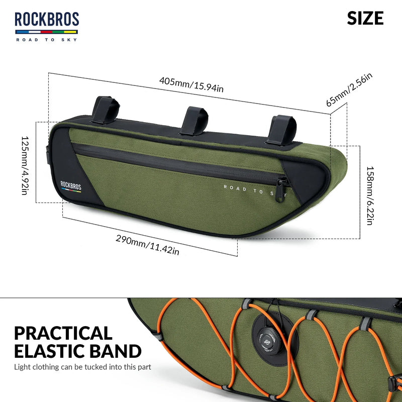 Load image into Gallery viewer, ROCKBROS Bike Triangle Bag-Road to sky
