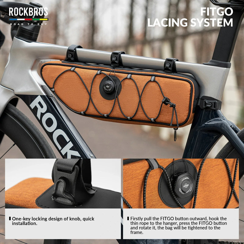 Load image into Gallery viewer, ROCKBROS Bike Triangle Bag-Road to sky
