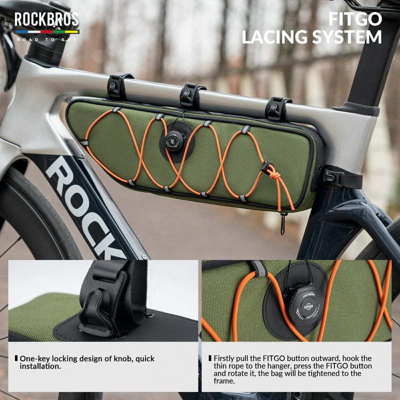 Load image into Gallery viewer, ROCKBROS Bike Triangle Bag-Road to sky
