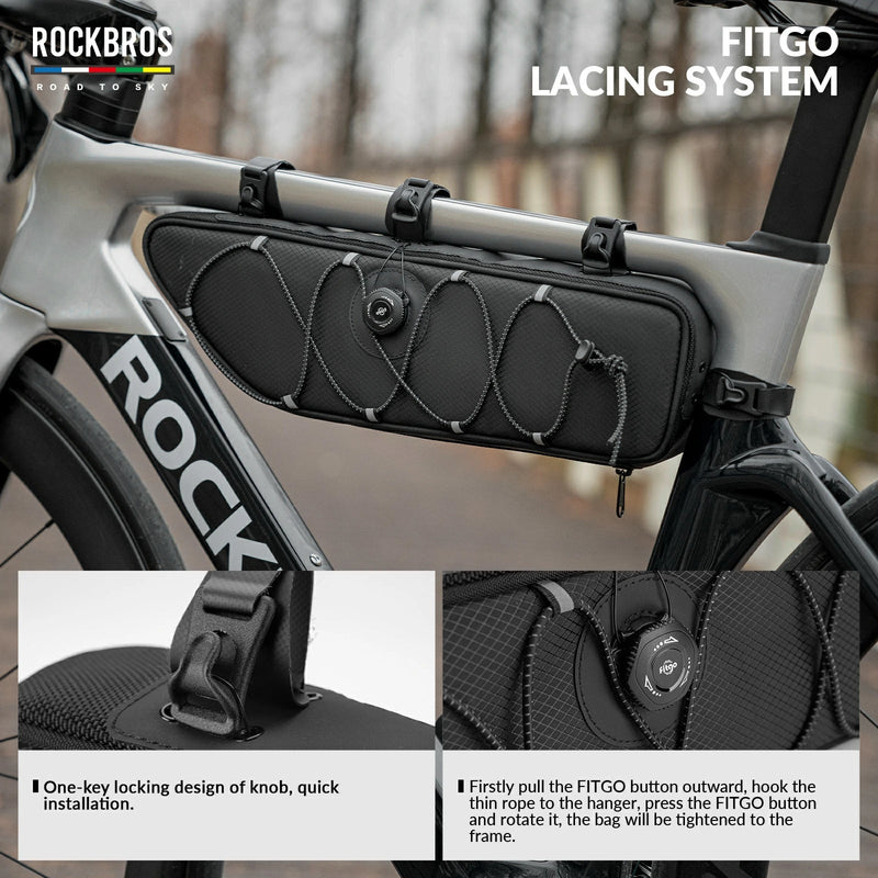 Load image into Gallery viewer, ROCKBROS Bike Triangle Bag-Road to sky
