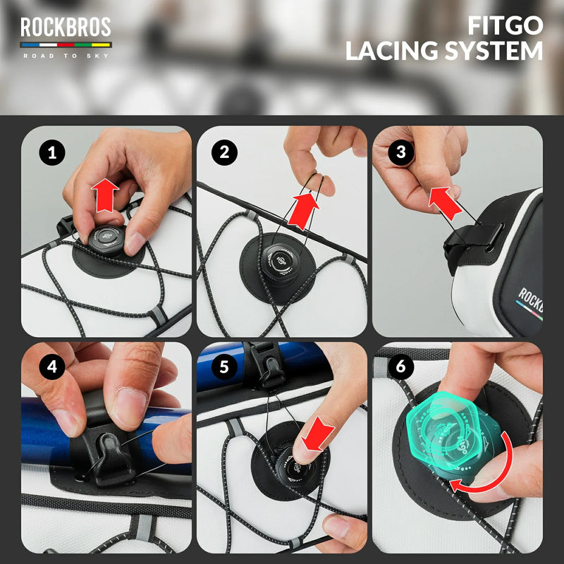 Load image into Gallery viewer, ROCKBROS Bike Triangle Bag-Road to sky

