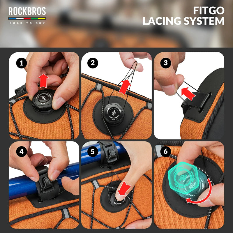 Load image into Gallery viewer, ROCKBROS Bike Triangle Bag-Road to sky
