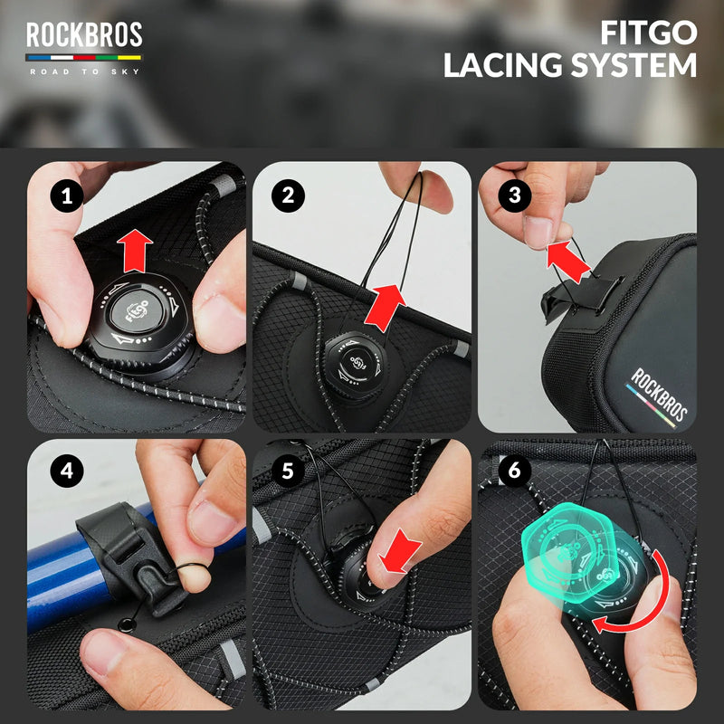 Load image into Gallery viewer, ROCKBROS Bike Triangle Bag-Road to sky
