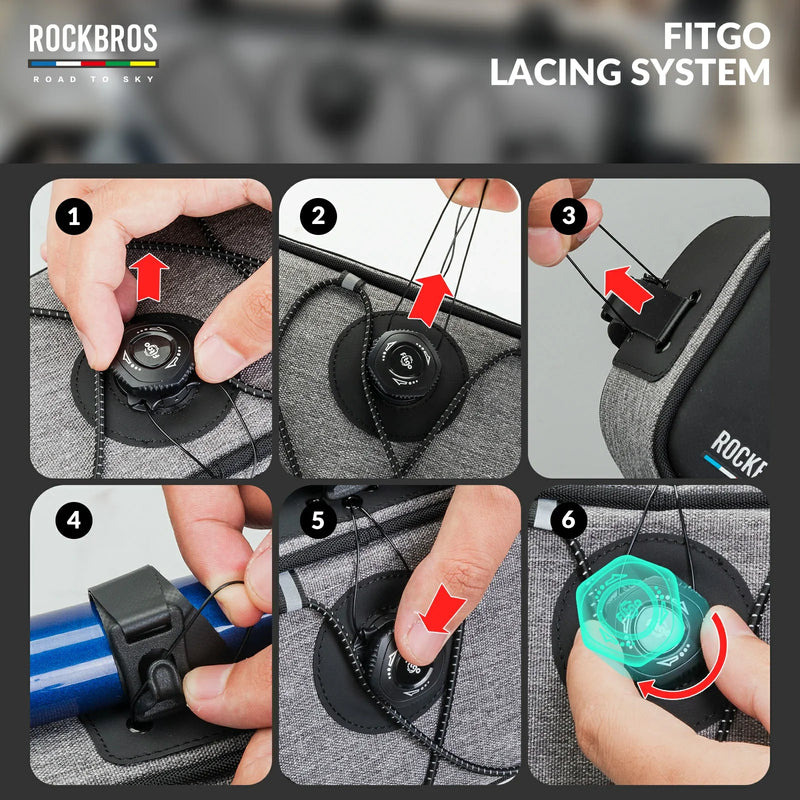 Load image into Gallery viewer, ROCKBROS Bike Triangle Bag-Road to sky
