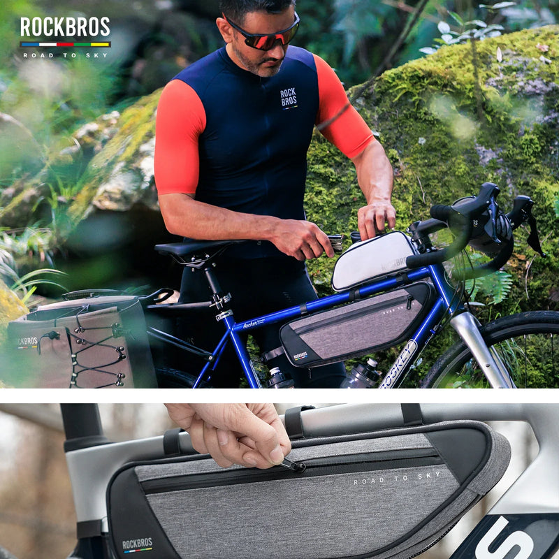 Load image into Gallery viewer, ROCKBROS Bike Triangle Bag-Road to sky

