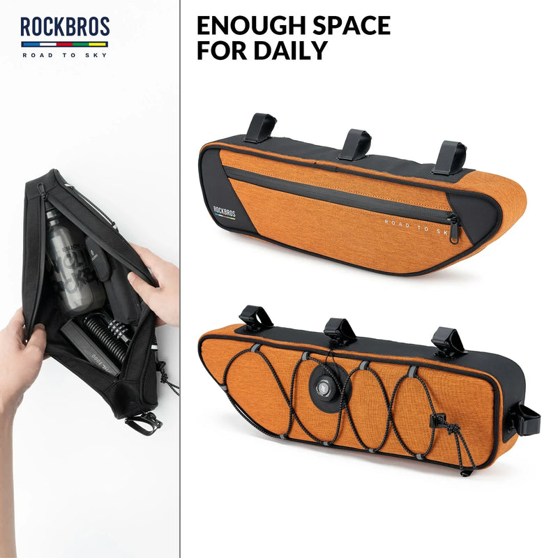 Load image into Gallery viewer, ROCKBROS Bike Triangle Bag-Road to sky
