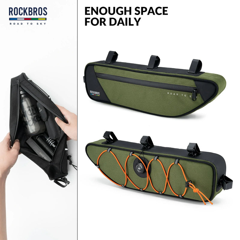 Load image into Gallery viewer, ROCKBROS Bike Triangle Bag-Road to sky
