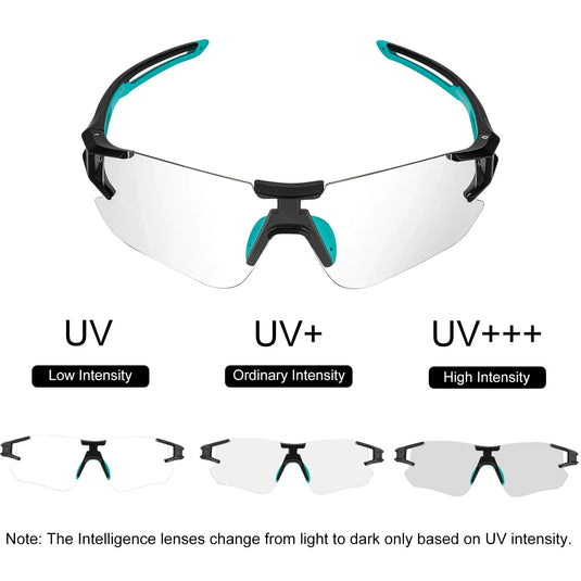 Adaptive Cycling Goggles with Complete UV Protection