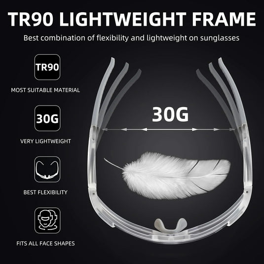 Unisex Transition Sports Sunglasses for Cycling